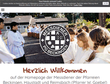 Tablet Screenshot of messdiener-beckingen.de